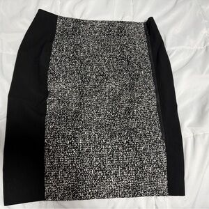 Ann Taylor Black and White Pencil Skirt